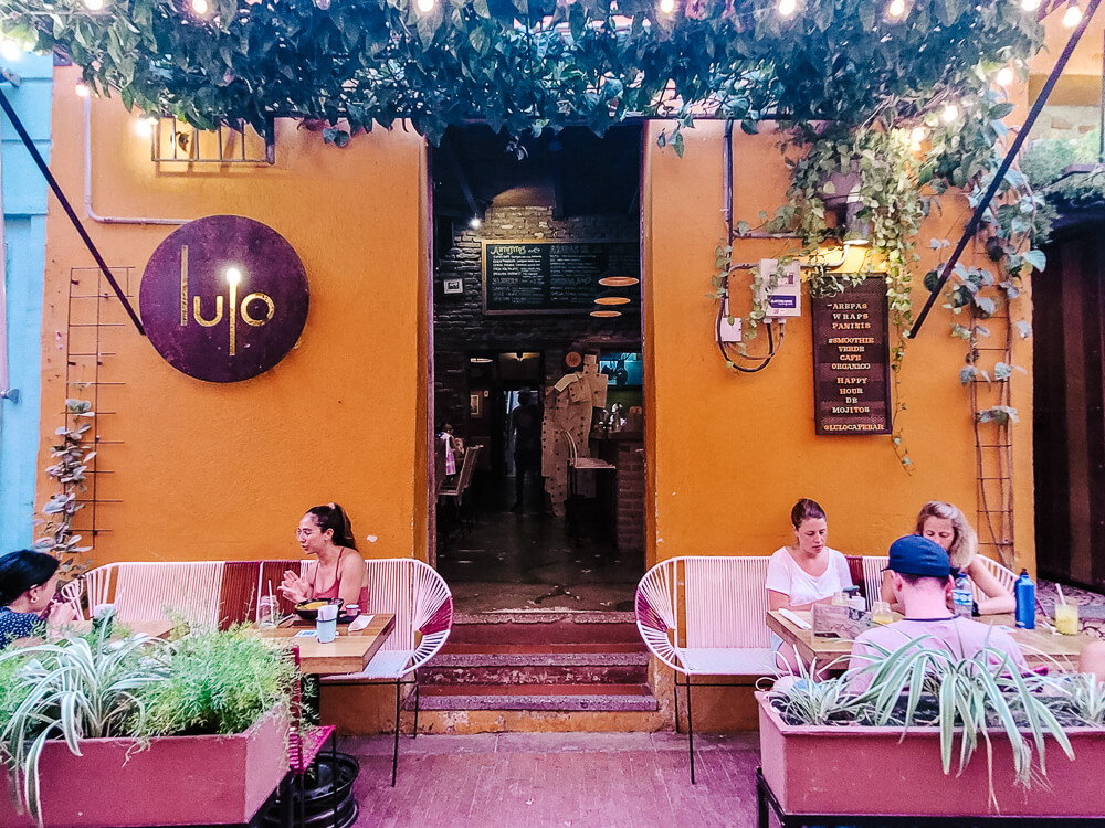 Lulo Café Bar is one of the nicest places in Santa Marta for fresh fruit juices and a tasty lunch.