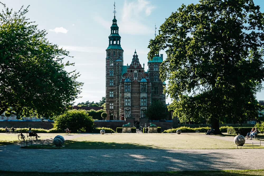 One of the cultural things to do in Copenhagen Denmark is Rosenborg Slot, a perfect castle that rises above the green city park Kongens Have.