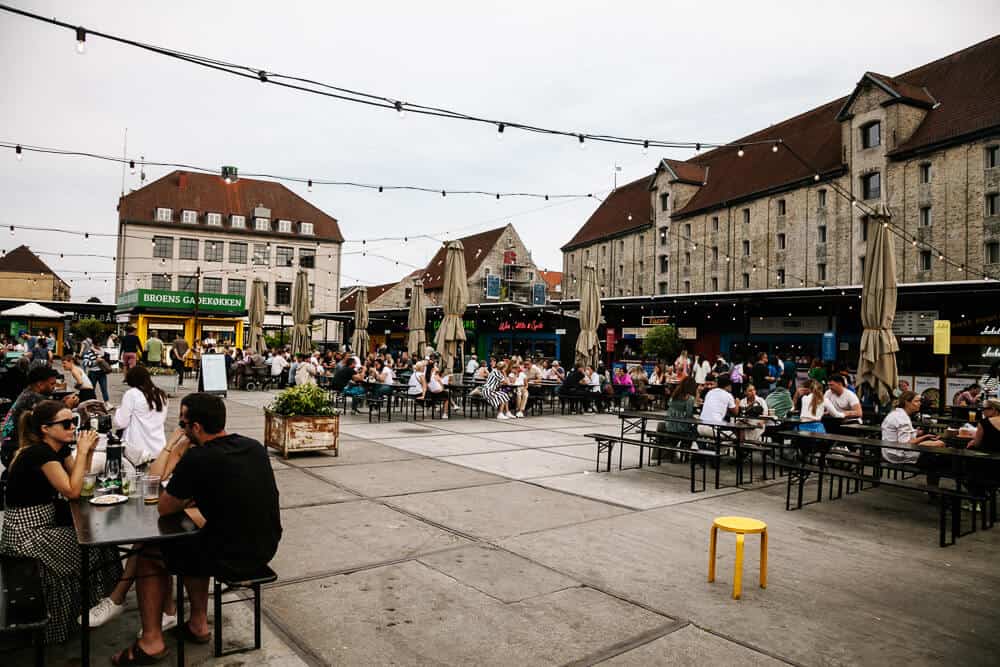 Foodmarket in Copenhagen.