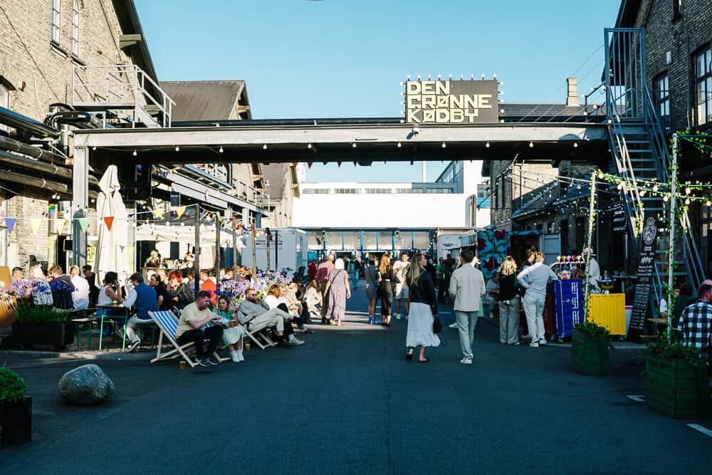 Kødbyen is located in the former working-class district of Vesterbrø, behind the train station, and is called the meatpacking district of Copenhagen.