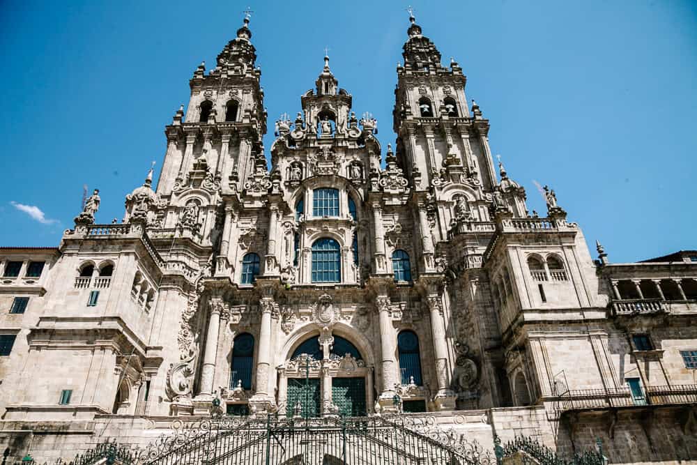 Cathedral in Santiago de Compostela Spain.