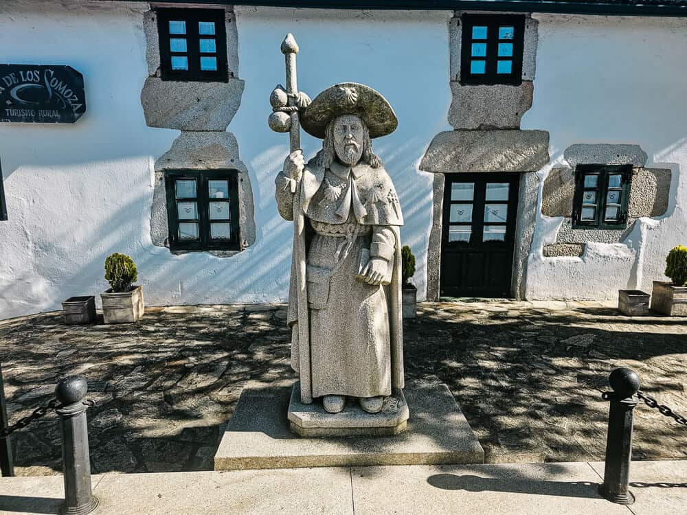 During the Camino de Santiago route you'll pass several sacred statues.
