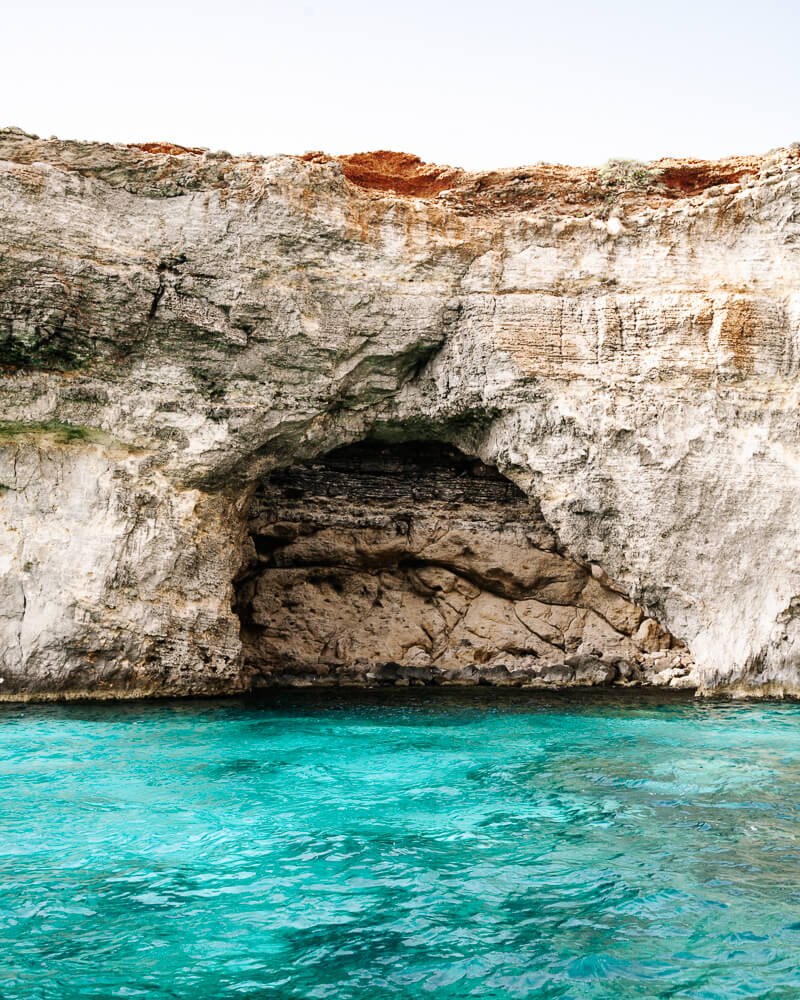 Comino island near Malta.