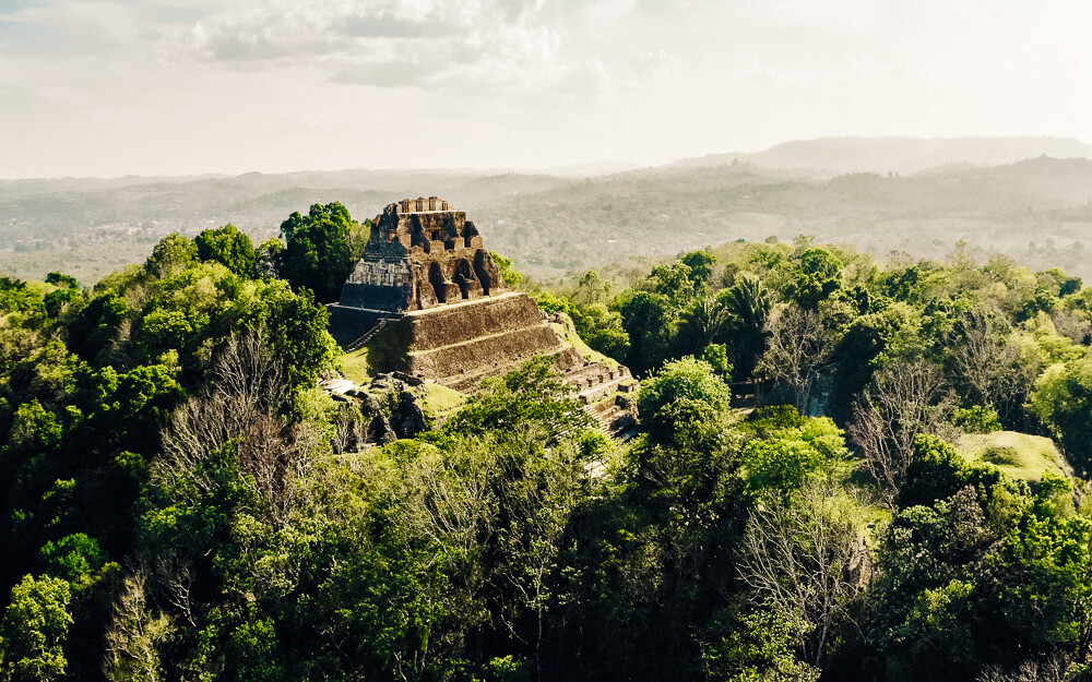 Xunantunich is another Maya ruin near San Ignacio, known for El Castillo, which offers beautiful views, reaching as far as Guatemala.