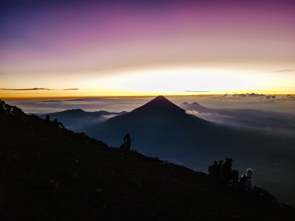 morning light of Aqua volcano