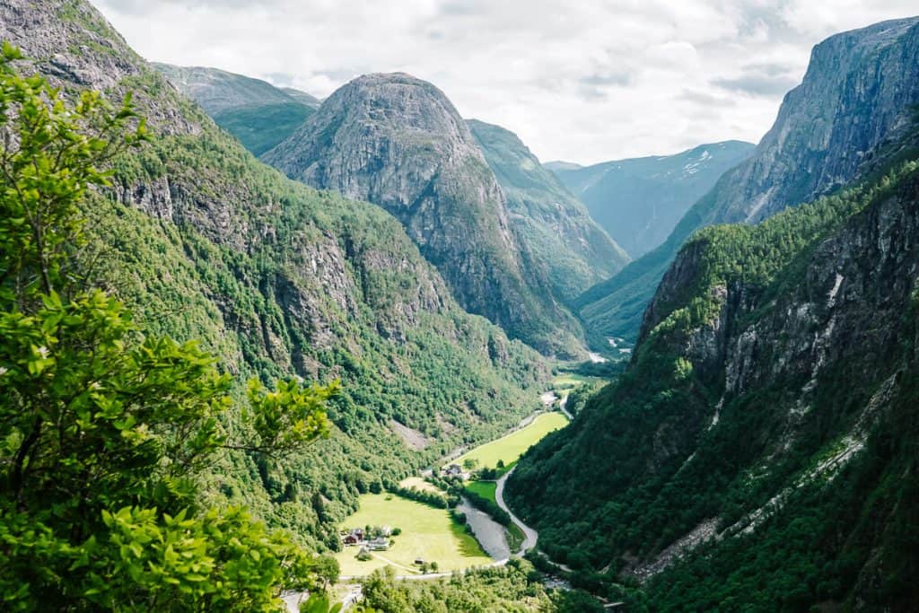 View of mountains.