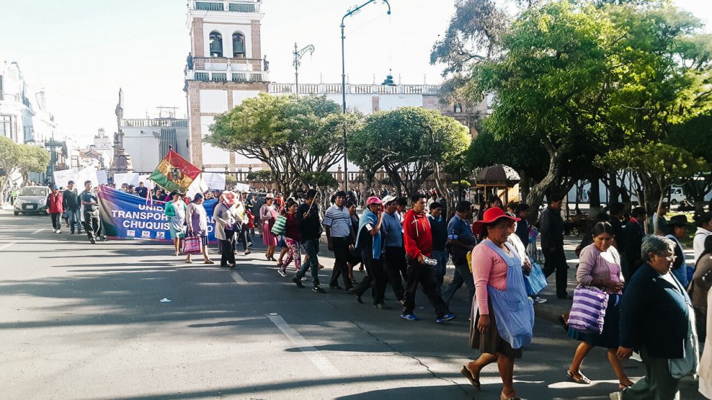 Demonstrations in Bolivia.