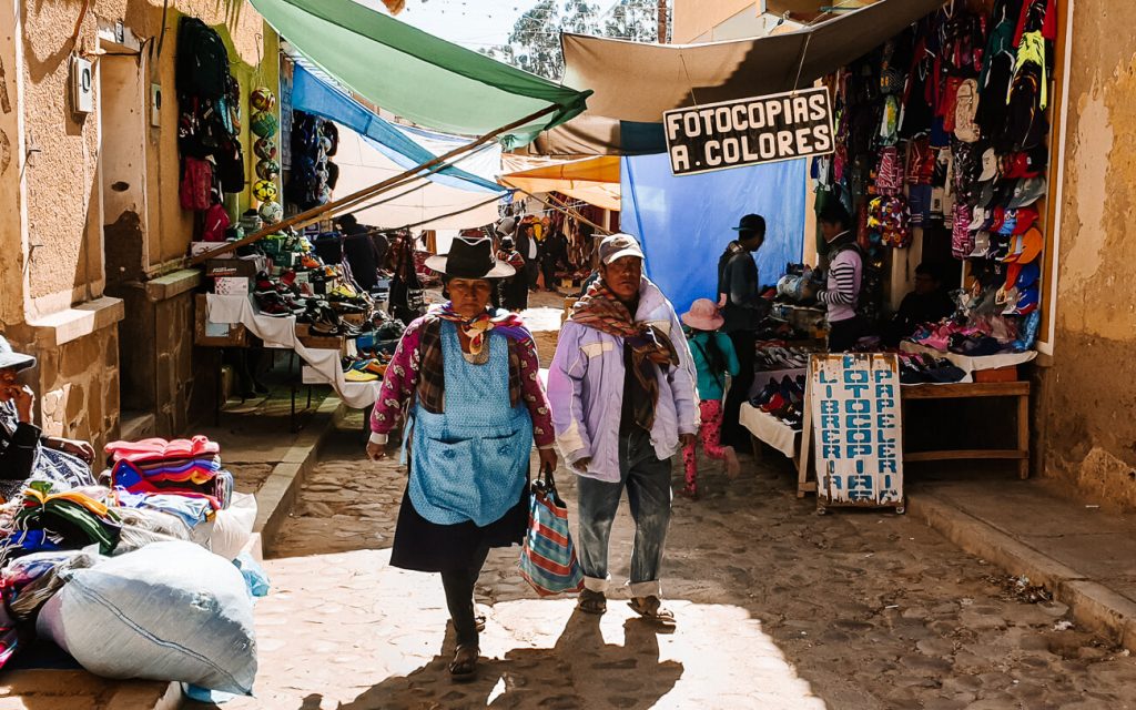 Every Sunday, Tarabuco village is the setting for a colorful market