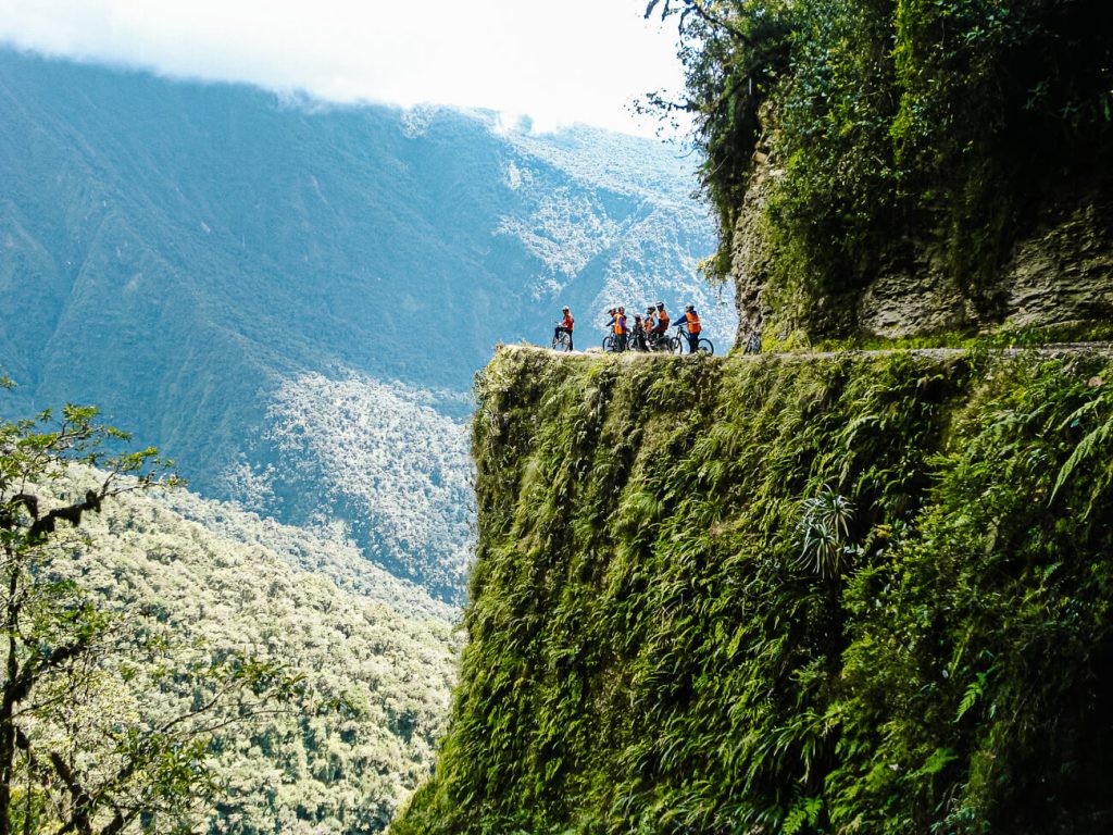 In Bolivia you can take a mountain bike tour on one of the most dangerous roads in the world.