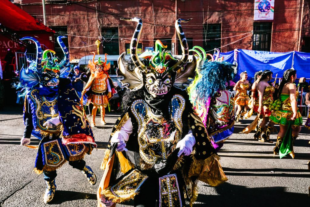 Joining the Carnival of Oruro, is one of the top things to do in Bolivia that is mentioned in this travel guide.