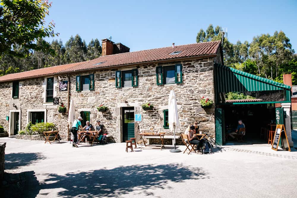 Along the Camino de Santiago route, you’ll find various bars and shops. 