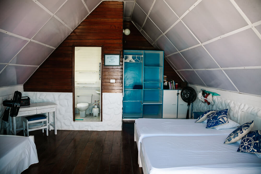 Room in Casa Eden, located on the Rosario Islands.