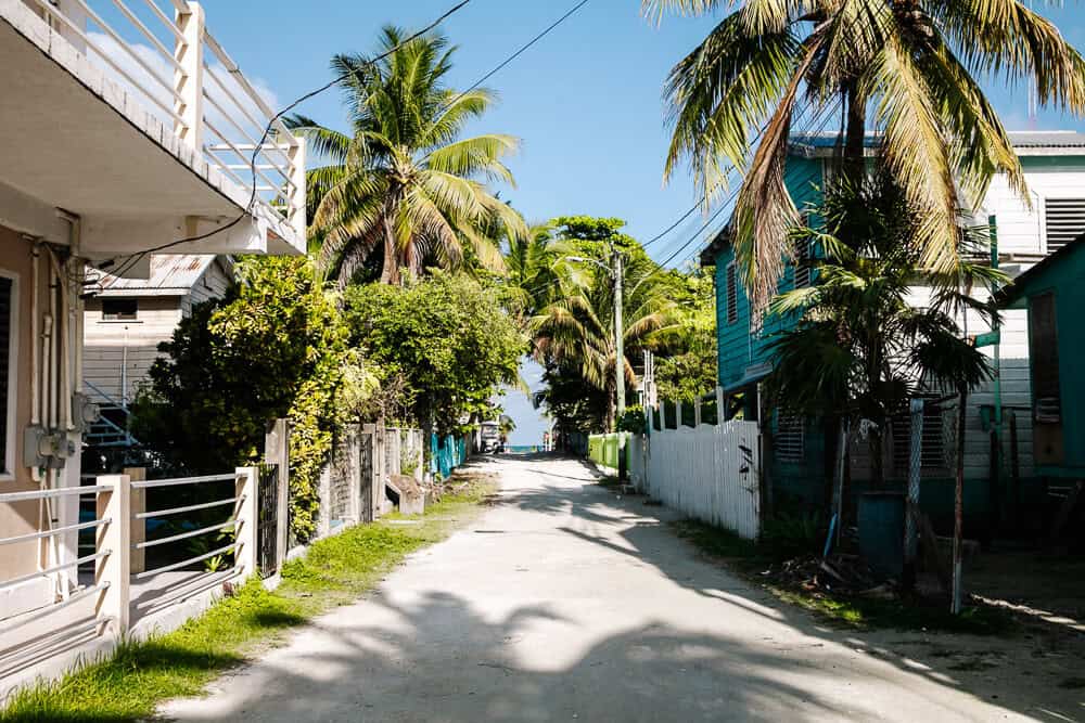 Although small, the village on Caye Caulker is a lovely place to wander around.