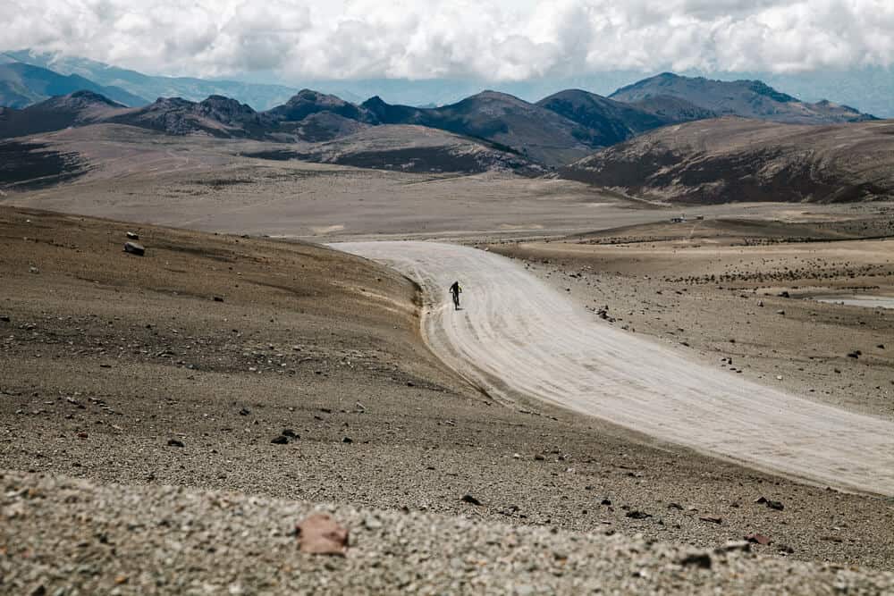 After your climb at the Chimborazo volcano, you can take a nice downhill mountain bike tour.