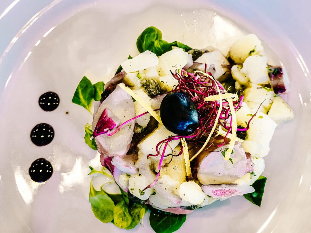 salad - lunch on Almissa, Sail Croatia cruise in Croatia