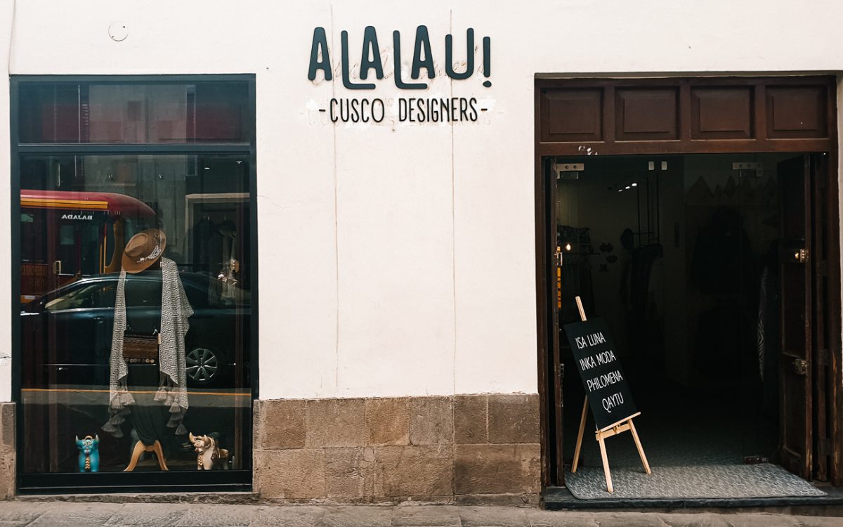 best shopping in Cusco Peru a lau lau