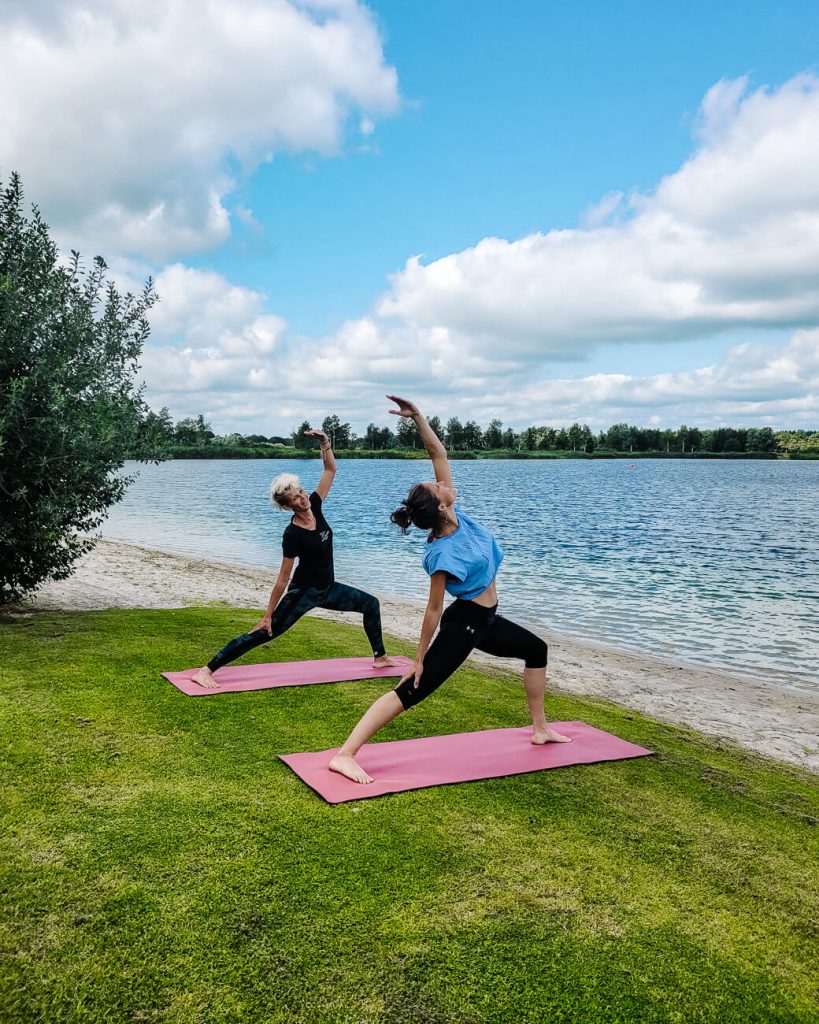 yoga class with studio rust at Paviloen Nijstad