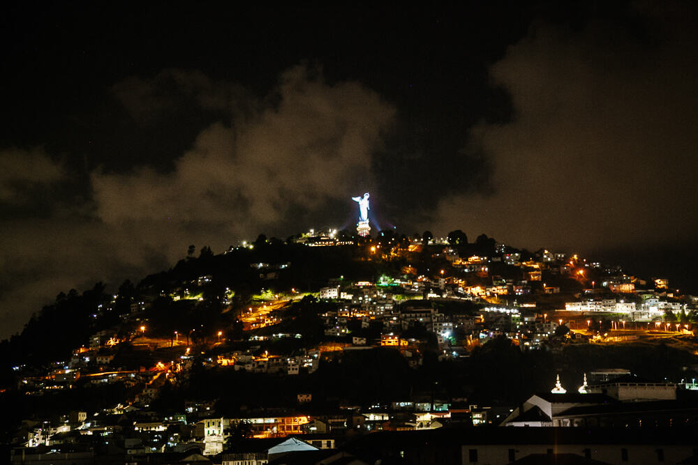 Quito by night.