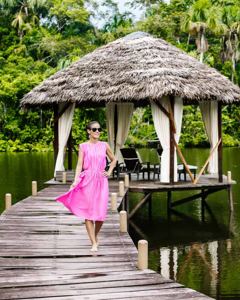 Deborah at La Selva Jungle Lodge.