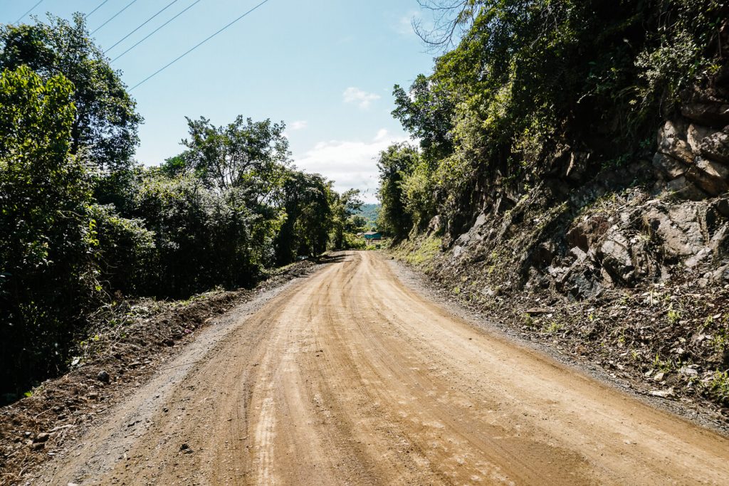 the last part of the road from Antigua to Lanquin