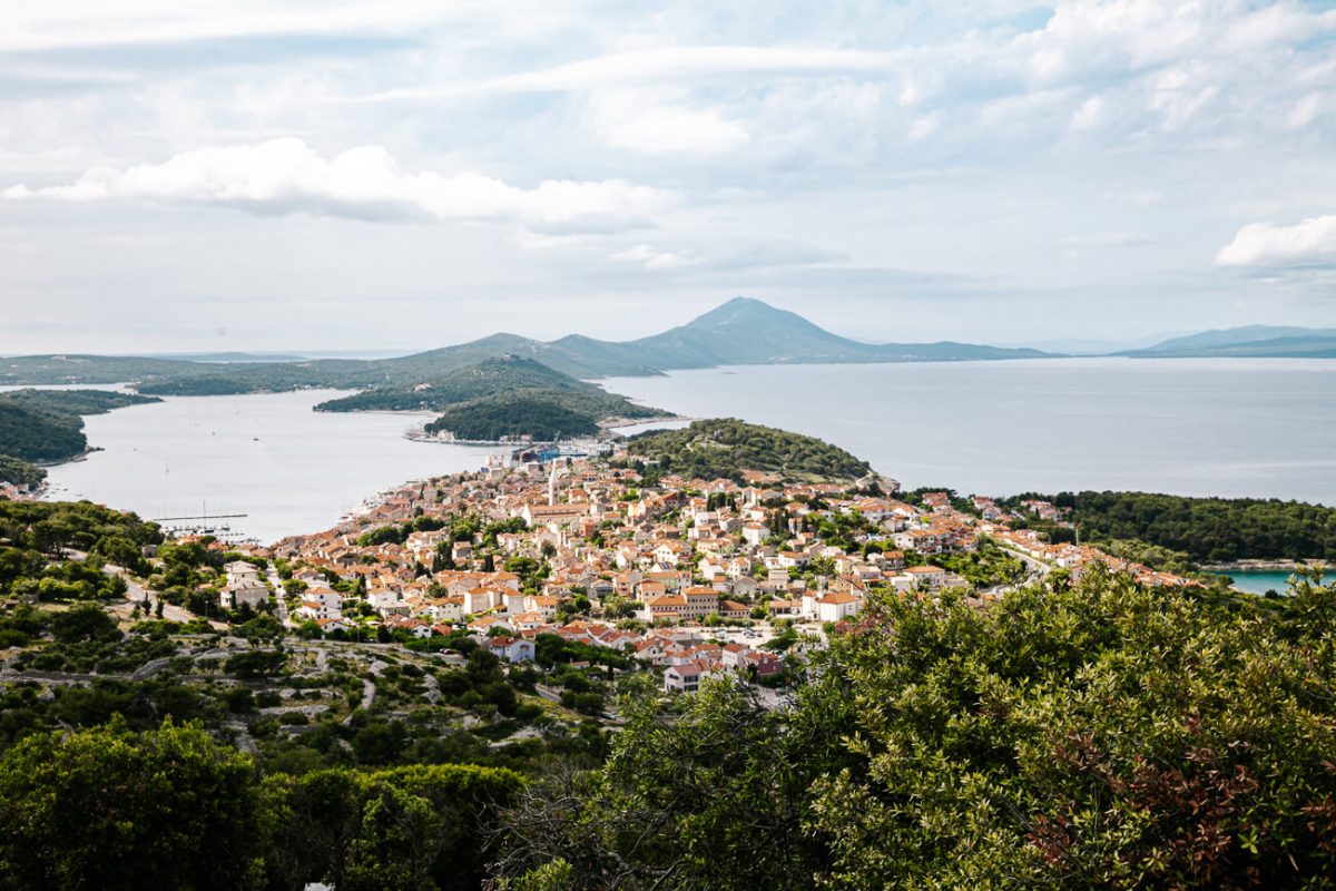 Deborah at Providenca viewpoint at Mali Losinj island