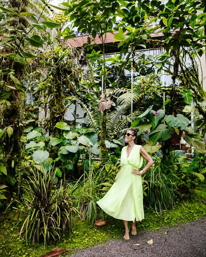 Deborah at Mashpi Lodge in Ecuador, one of the most unique lodges and boutique hotels in the world, according to National Geographic. 