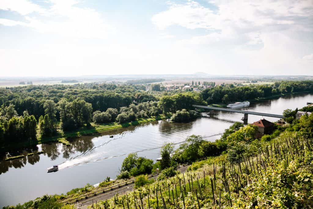 The Mělník chateau offers great views of the surrroundings.