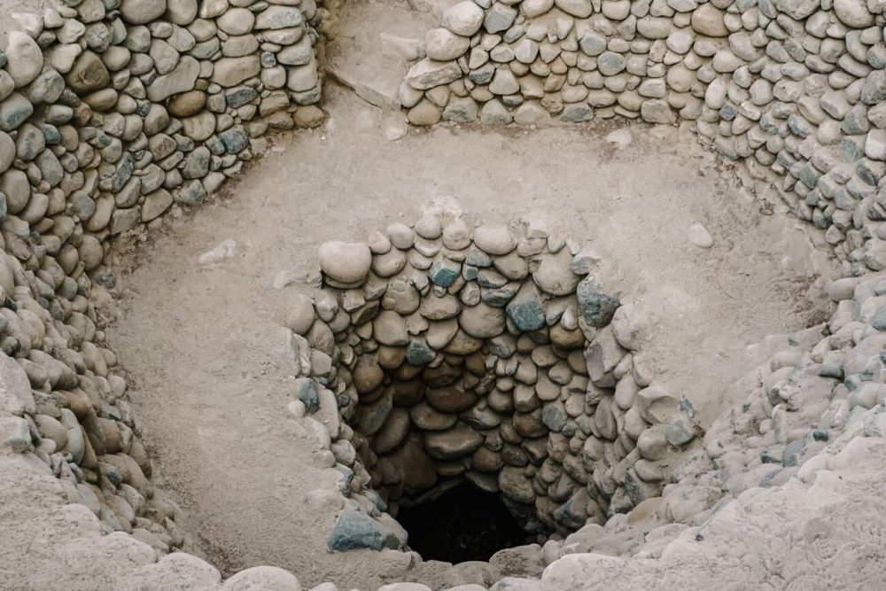 There are 46 aqueducts around Nazca. These are special underground aqueducts built to collect water from the mountains through funnel-shaped wells as drinking water. A number of aqueducts, including Cantalloc, can be visited and is one of the things to do in Nazca Peru.