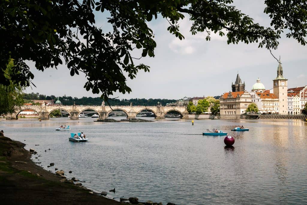 View from Střelecký Island. 