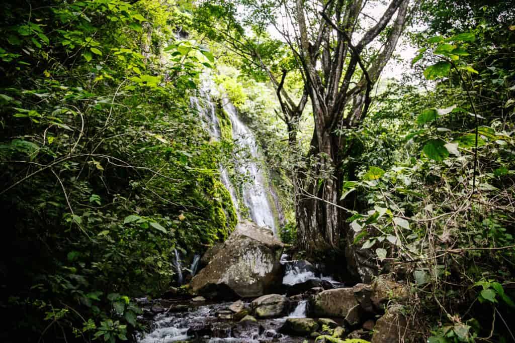 One of the popular things to do in Baños in Ecuador is zipline, canopy and canyoning.