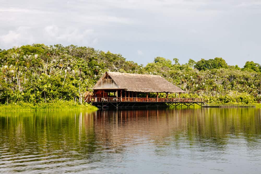 Discover Sacha Lodge, situated by the Pilchicocha lake, near Coca, a place to explore the Amazon of Ecuador in a luxurious and comfortable way.