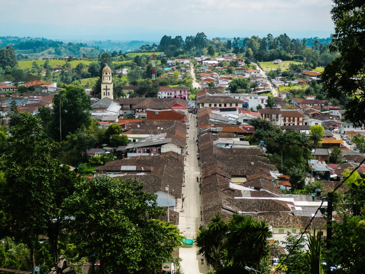 view of salento in Colombia