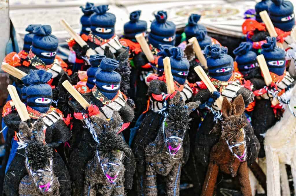 Souvenirs of Zapatistas in Mexico.