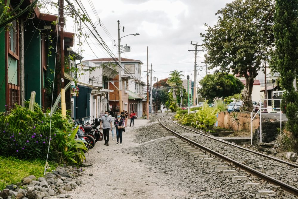 Railway in Barrio Escalante.