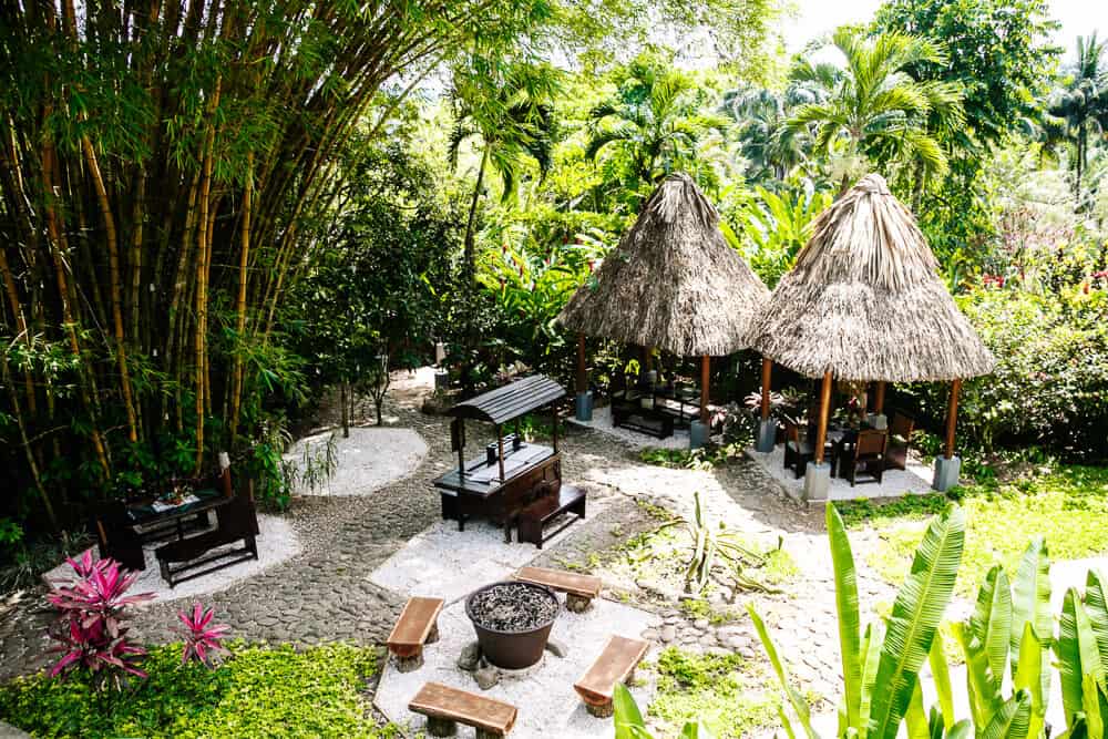 Restaurant in The Rainforest Lodge at Sleeping Giant in Belize.