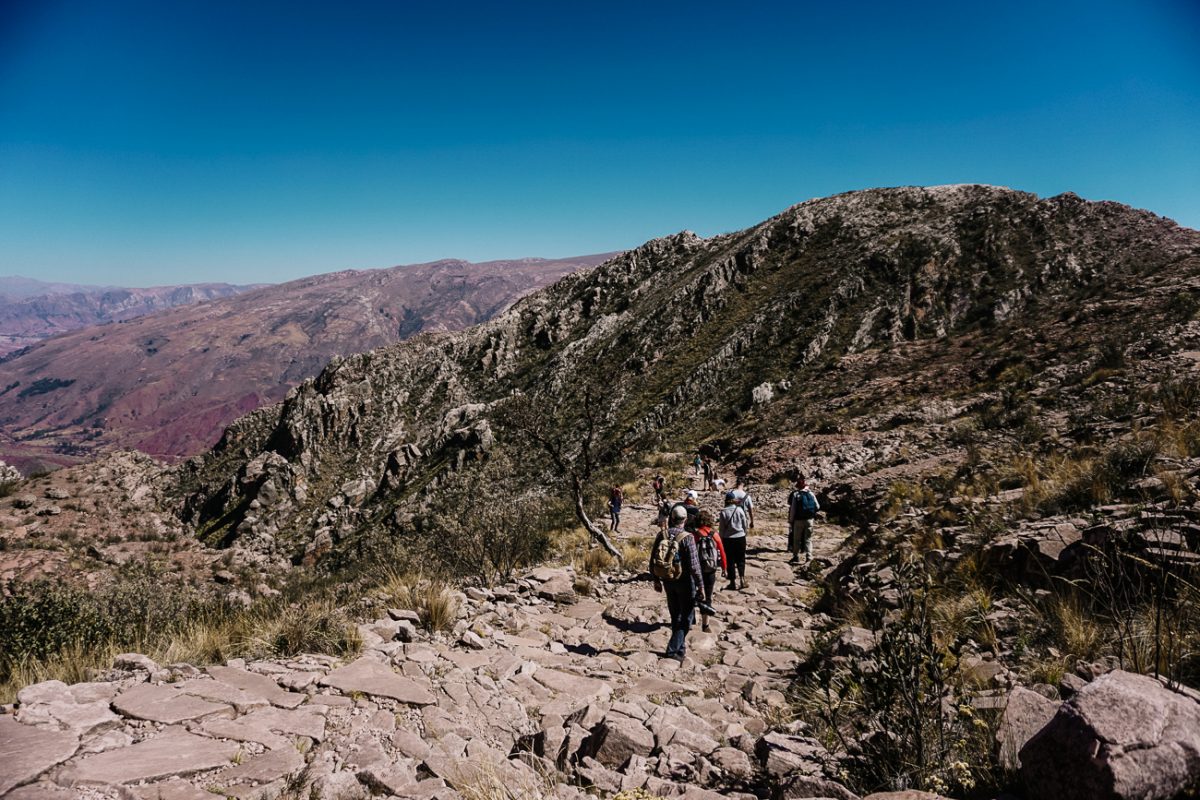 The Bolivian Inca trail is a route of 5.5 kilometers from Chataquila to Chaunaca.