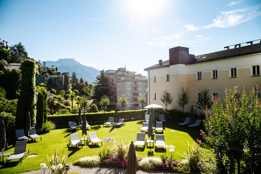 garden from hotel Belvedere Locarno