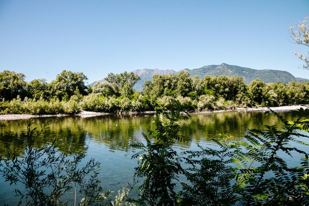 view of Maggia river