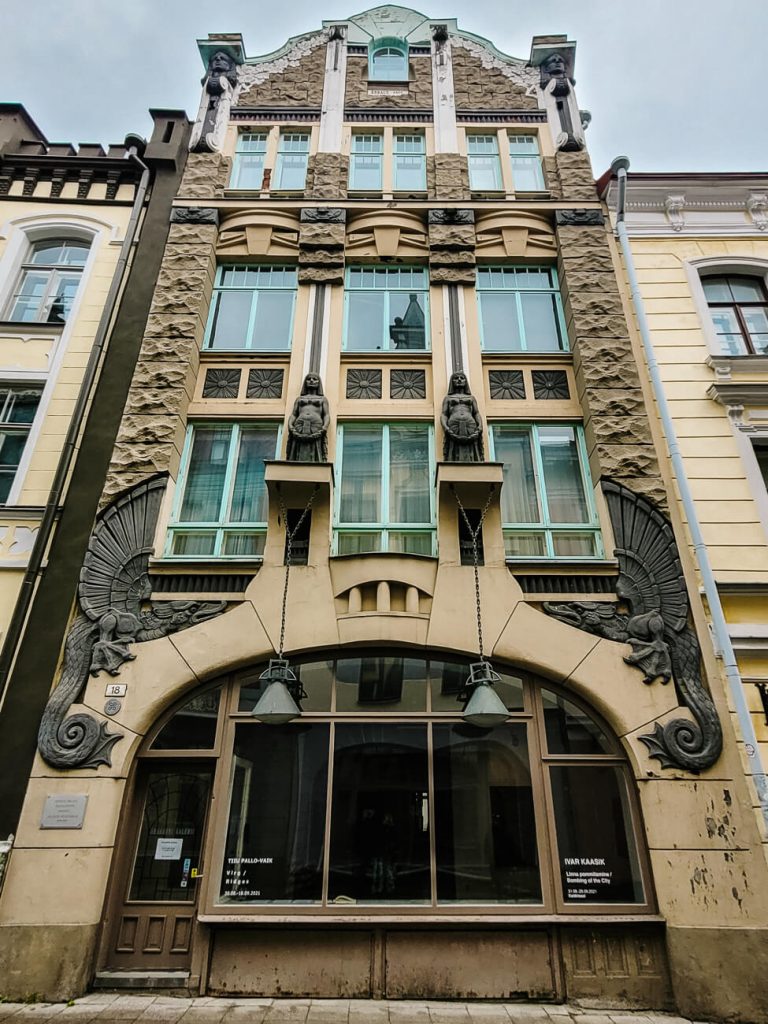 gild houses - architectural sights can be found on the street Pikk in Tallinn