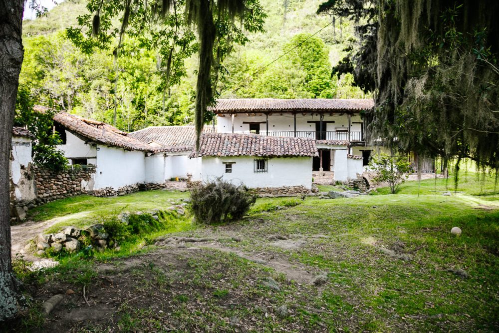 View of Molino de la Primavera, an old water mill around Villa de Leyva