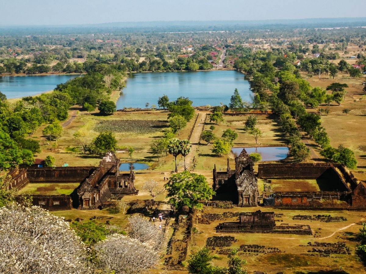 View of Wat Phu in Champasak.