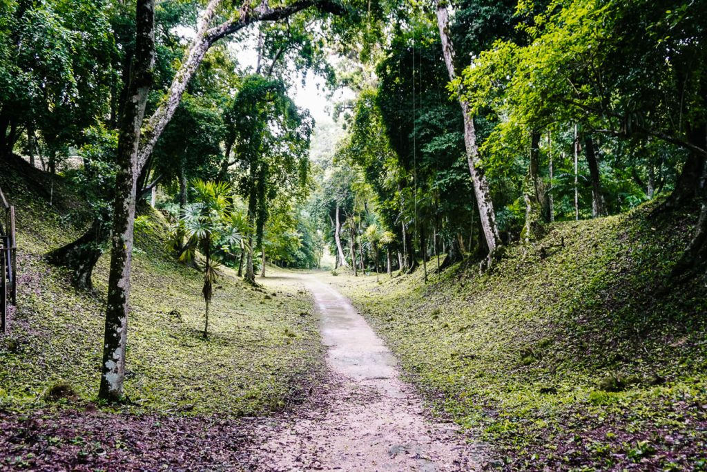 ancient Maya highway in Guatemala