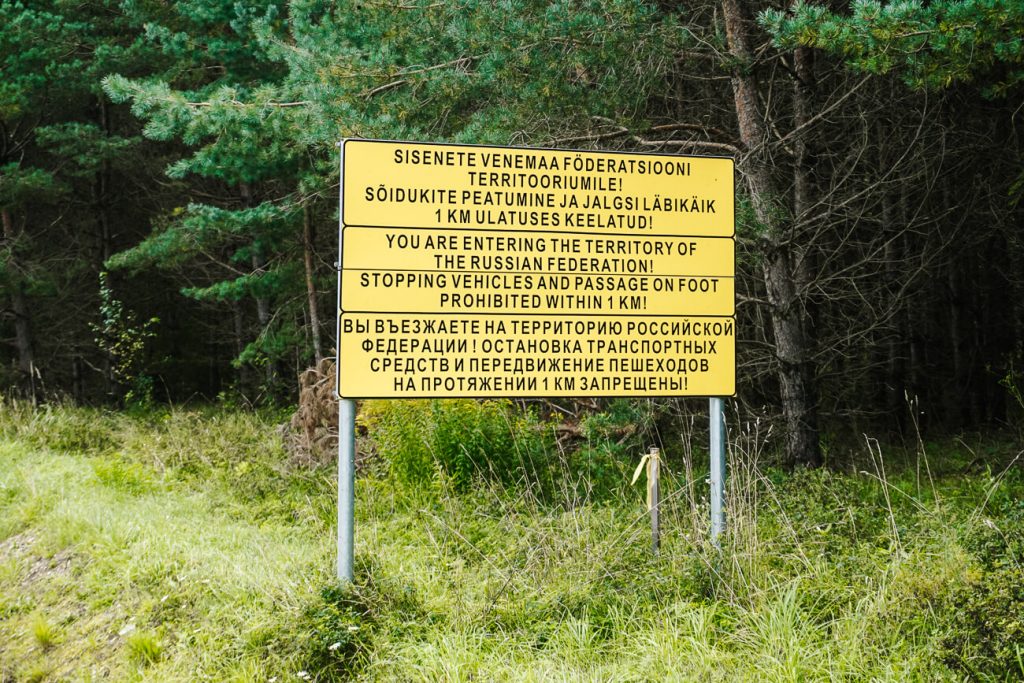 Saatse boot border road between Estonia and Russia - one of the best things to do in South Estonia