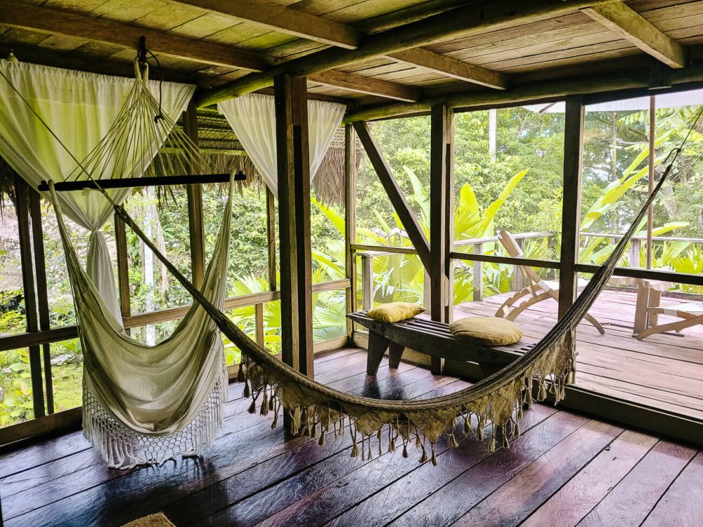 room in Calanoa Amazonas jungle lodge in Colombian Amazon