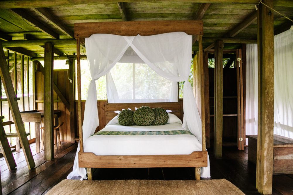 room in Calanoa Amazonas jungle lodge in Colombian Amazon