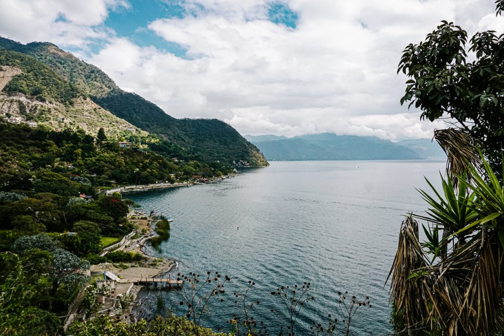 view over lake atitlan - hike from jaibailito to Santa Cruz