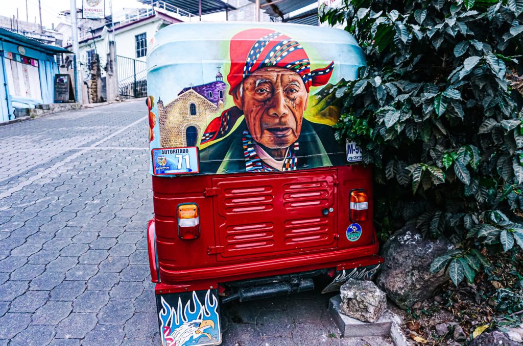 tuk tuk at Lake Atitlan Guatemala