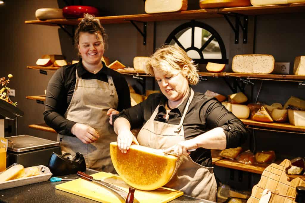 In the countryside of Amsterdam, you will find many cheese farms.