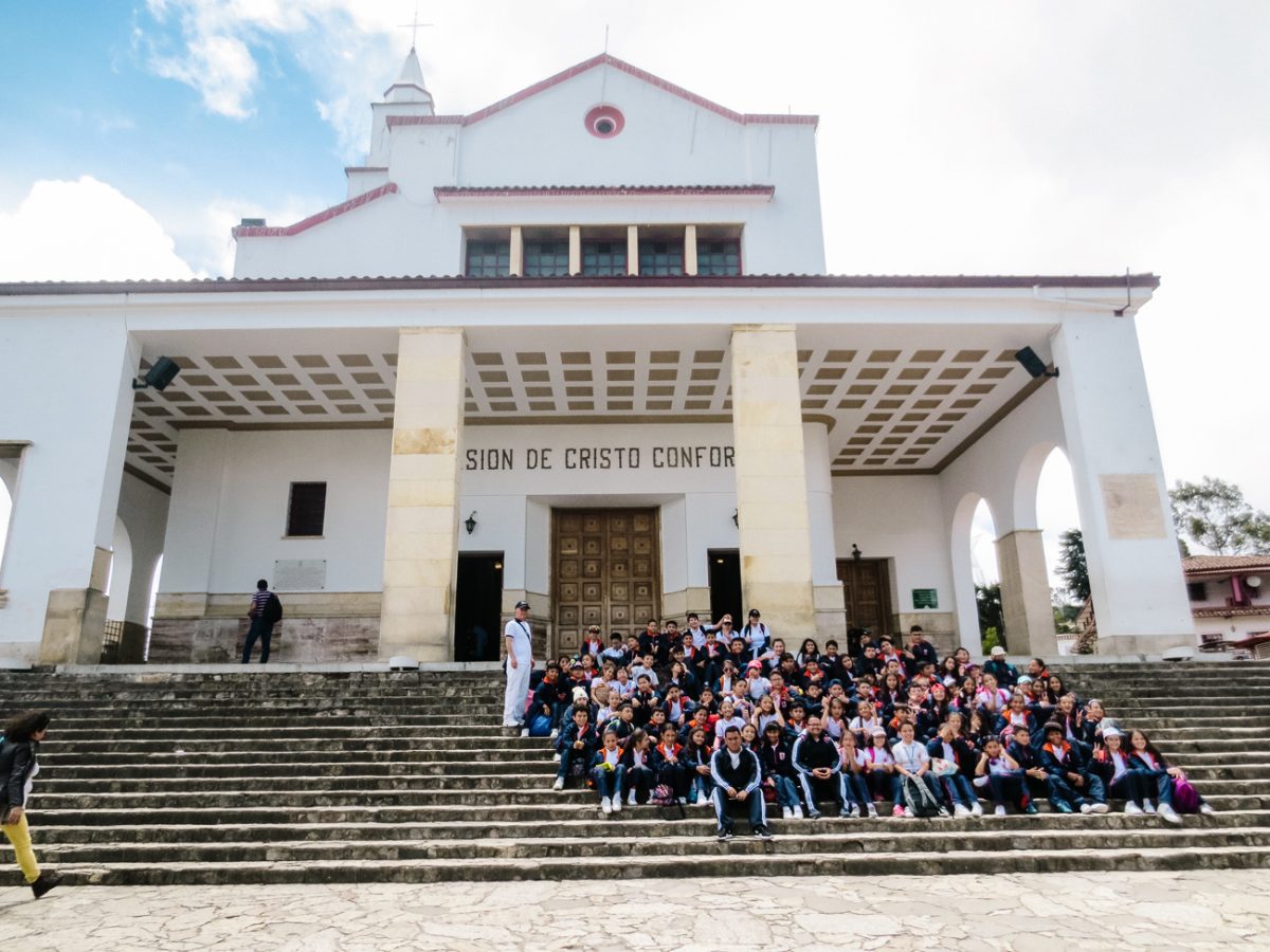 Church on Monserrate mountain Bogota.