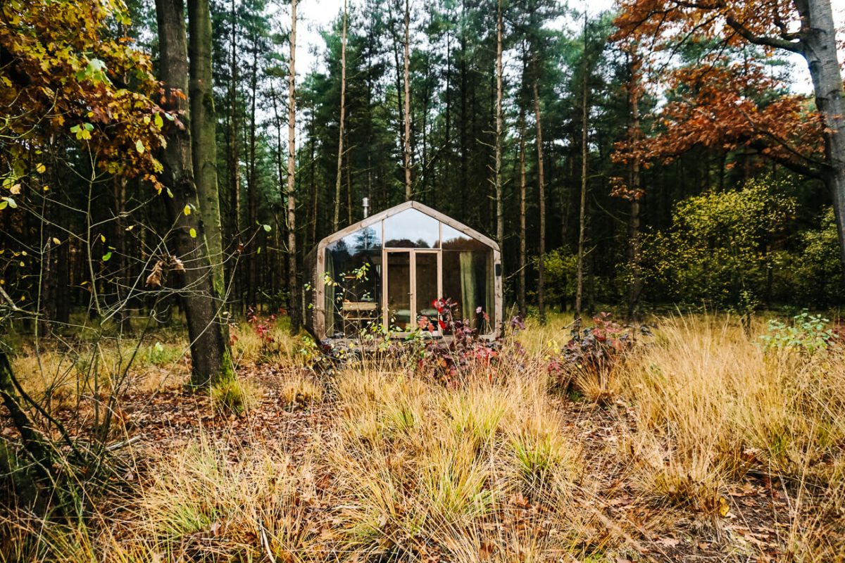 Cabiner in Nationaal Park de Drentsche Aa